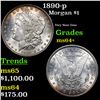 Image 1 : 1890-p Morgan Dollar $1 Grades Choice+ Unc