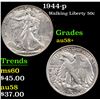 1944-p Walking Liberty Half Dollar 50c Grades Choice AU/BU Slider+