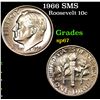 Image 1 : 1966 SMS Roosevelt Dime 10c Grades sp67