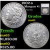 Image 1 : 1902-s Morgan Dollar $1 Graded ms61 By SEGS
