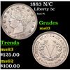 Image 1 : 1883 N/C Liberty Nickel 5c Grades Select Unc