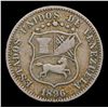 Image 2 : 1896-b Venezuela 12 1/2 Centimos 12 1/2c Y-28 Grades vf++