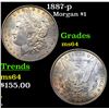 Image 1 : 1887-p Morgan Dollar $1 Grades Choice Unc