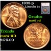 Image 1 : 1938-p Lincoln Cent 1c Graded ms67 rd By SEGS