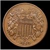 Image 2 : 1864 Large Motto Two Cent Piece 2c Grades xf