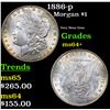Image 1 : 1886-p Morgan Dollar $1 Grades Choice+ Unc