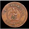Image 2 : (1863) Knickerbocker Civil War Token 1c Grades Choice AU