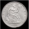 Image 2 : ***Auction Highlight*** 1864-p Seated Half Dollar 50c Grades Select+ Unc BY USCG