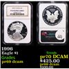 Image 1 : Proof NGC 1996 Silver Eagle Dollar $1 Graded pr69 dcam By NGC