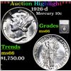 Image 1 : ***Auction Highlight*** 1926-d Mercury Dime 10c Graded ms66 By SEGS (fc)