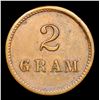 Image 2 : No Date 2 Gram Weight Token Grades NG