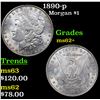 Image 1 : 1890-p Morgan Dollar $1 Grades Select Unc