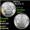 Image 1 : 1884-p Morgan Dollar $1 Grades Choice+ Unc