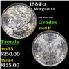 Image 1 : 1884-o Morgan Dollar 1 Grades Choice+ Unc