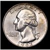 Image 2 : 1962-d Washington Quarter 25c Grades GEM Unc