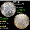 Image 1 : 1881-p Morgan Dollar $1 Grades Choice+ Unc