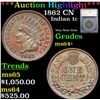 Image 1 : ***Auction Highlight*** 1862 Indian Cent 1c Grades Choice+ Unc By SEGS
