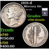 Image 1 : 1921-d Mercury Dime 10c Graded vf30 details By SEGS