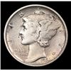Image 2 : 1921-d Mercury Dime 10c Graded vf30 details By SEGS