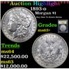 Image 1 : ***Auction Highlight*** 1893-o Morgan Dollar $1 Graded Select+ Unc BY USCG (fc)