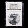 Image 2 : NGC 3 Piece 2006 Silver Dollar Set. 2006-p, 2006-p reverse proof, and 2006-w proof. Silver Eagle Dol