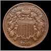 Image 2 : 1868 Two Cent Piece 2c Grades vf++