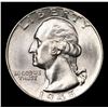 Image 2 : 1945-d Washington Quarter 25c Grades GEM+ Unc