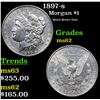 Image 1 : 1897-s Morgan Dollar $1 Grades Select Unc