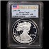 Image 2 : Proof PCGS 2007-w Silver Eagle Dollar $1 Graded pr69 dcam By PCGS