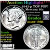 Image 1 : ***Auction Highlight*** 1942-p Mercury Dime TOP POP! 10c Graded ms68+ FSB By SEGS (fc)