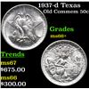 Image 1 : 1937-d Texas Old Commem Half Dollar 50c Grades GEM++ Unc