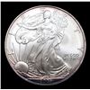 Image 2 : 2003 Silver Eagle Dollar $1 Graded ms69+ By SEGS