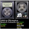 Image 1 : 1992-p Olympics Modern Commem Half Dollar 50c Graded ms70 By USCG