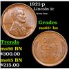 Image 1 : 1921-p Lincoln Cent 1c Grades GEM+ Unc BN