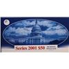 Image 2 : 2001 $50 Federal Reserve Star Notes With Low Serials #2905 in B.E.P Folder. FR-2127E*
