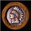Image 2 : Mixed small cents 1c orig shotgun roll, 1928-d Wheat Cent, 1899 Indian cent other end, Brinks Wrappe