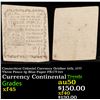 Image 1 : Connecticut Colonial Currency October 11th, 1777 Three Pence 3p Blue Paper FR-CT-215 Grades xf+
