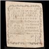 Image 2 : Connecticut Colonial Currency October 11th, 1777 Three Pence 3p Blue Paper FR-CT-215 Grades xf+