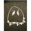 Image 2 : Vintage Rhinestone Set-Pink/Gray Necklace/Earrings