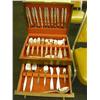 Image 1 : Silverplate Silverware Service For 12 w/Chest