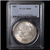 Image 2 : PCGS 1887-p Morgan Dollar $1 Graded ms64 By PCGS