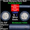 Image 1 : Buffalo Nickel Shotgun Roll in Old Bank Style 'Bell Telephone'  Wrapper 1925 & S Mint Ends