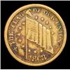 Image 2 : 1863 The Flag Civil War Token 1c Grades vf++