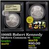 Image 1 : 1998S Robert Kennedy Modern Commem Dollar $1 Graded ms70 By USCG