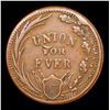 Image 3 : 1863 Union For Ever Civil War Token 1c Grades vf++