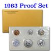 Image 1 : 1963 United States Mint Proof Set In Original Evelope