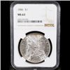 Image 2 : NGC 1886-p Morgan Dollar $1 Graded ms63 BY NGC