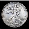 Image 2 : 1938-d Walking Liberty Half Dollar 50c Grades AU, Almost Unc
