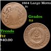 Image 1 : 1864 Large Motto Two Cent Piece 2c Grades f, fine