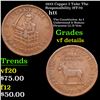 Image 1 : 1833 Copper I Take The Responsibility Hard Times Token HT-70 1c Grades vf details